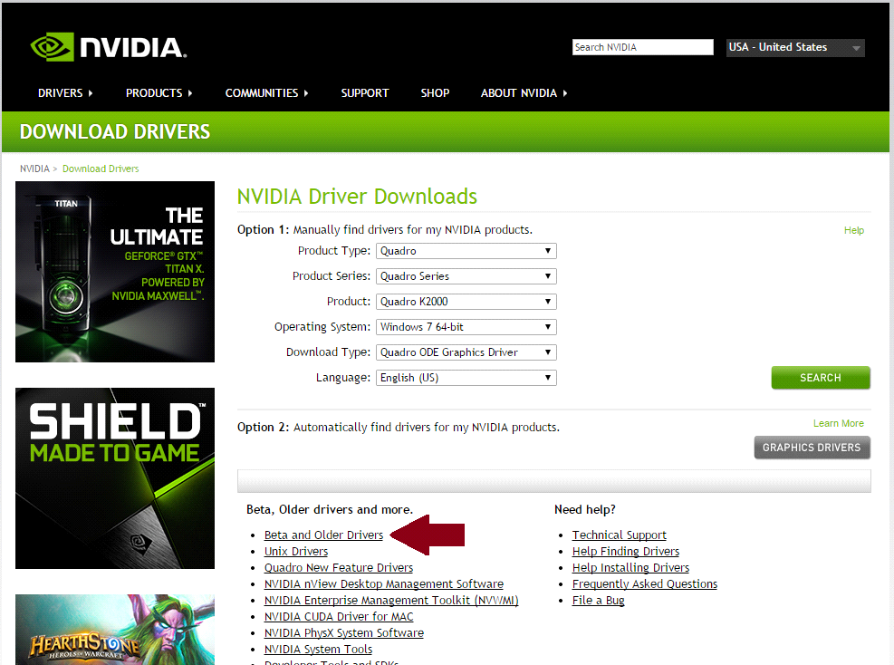 Driver nvidia online k4000